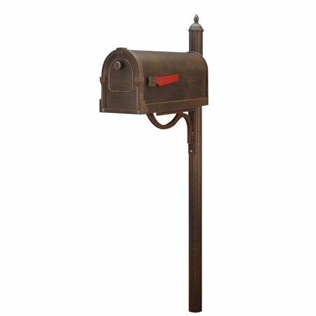 SPECIAL LITE Savannah Curbside with Richland Mailbox Post, Copper SCS-1014_SPK-679-CP